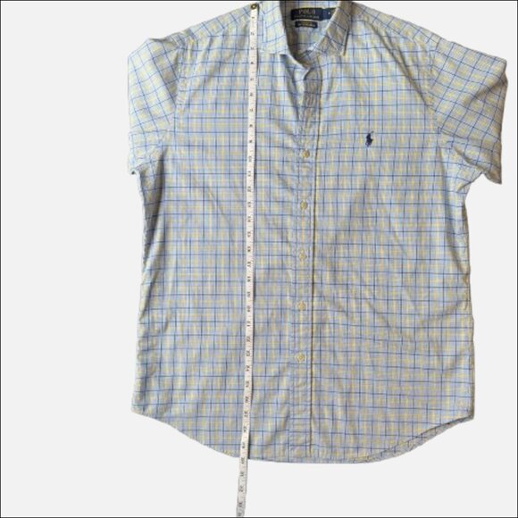 Polo Ralph Lauren Long Sleeve Button Up Dress Business Plaid Shirt (Size M) - Picture 5 of 10